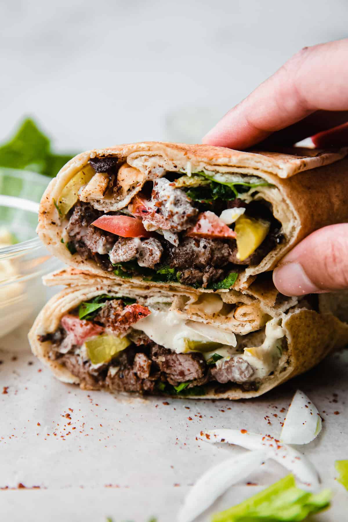 Beef Shawarma with No Sausage