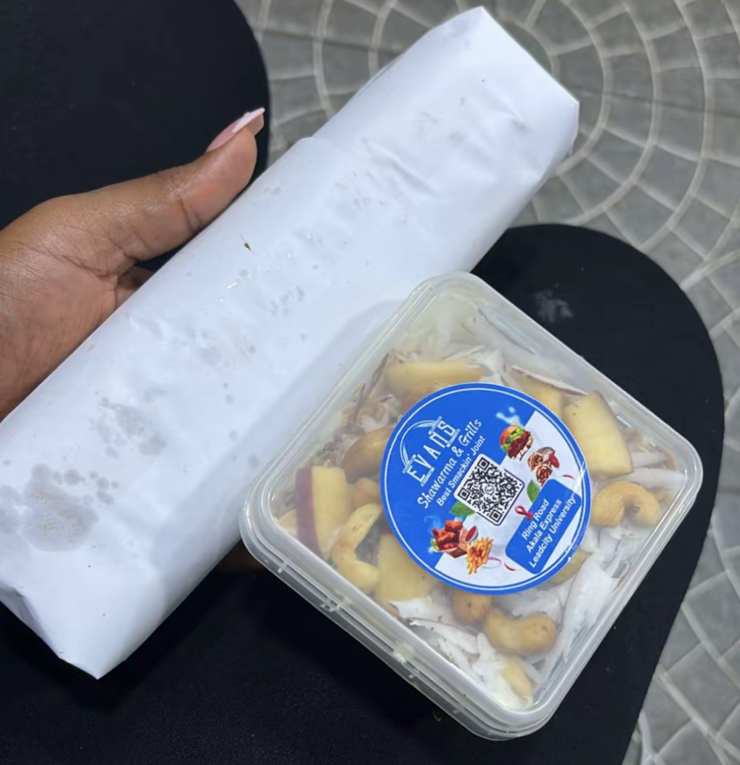 Parfait and Shawarma Combo