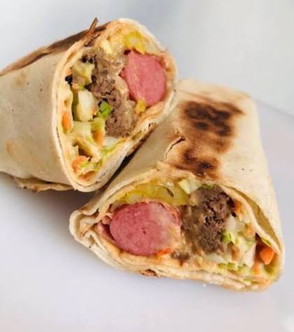 Chicken Shawarma with Single Sausage